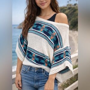 American Eagle Outfitters Aztec Sweater